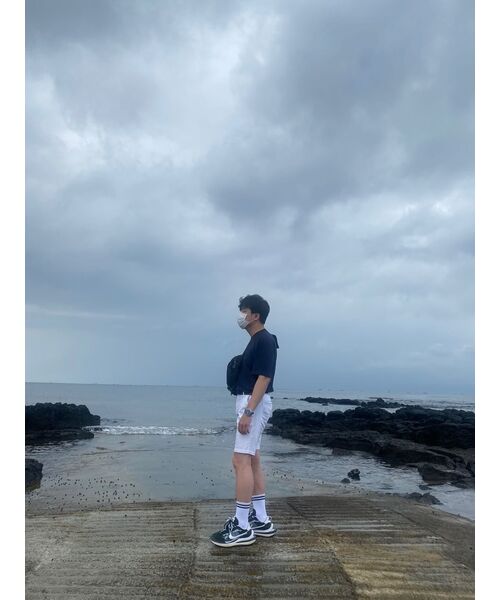 MUSINSA STANDARD（ムシンサスタンダード）の「[クールタンダード] リラックスフィットクルーネックTシャツ [ネイビー]（Tシャツ/カットソー・メンズ・その他・SMALL/MEDIUM/LARGE/X-LARGE/XX-LARGE/XXX-LARGE）」の8枚目の写真