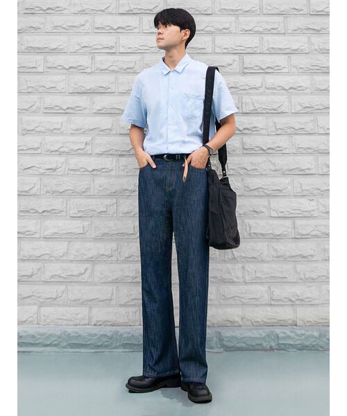 TOFFEE(トフィー)の「SL01 サマー デニム ワイドパンツ (RAW INDIGO)(デニムパンツ・メンズ・その他・SMALL/MEDIUM/LARGE/X-LARGE)」の9枚目の写真