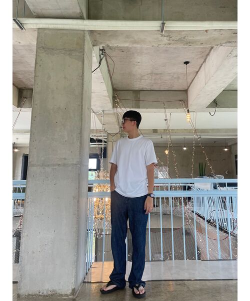 TOFFEE(トフィー)の「SL01 サマー デニム ワイドパンツ (RAW INDIGO)(デニムパンツ・メンズ・その他・SMALL/MEDIUM/LARGE/X-LARGE)」の10枚目の写真