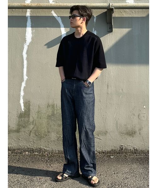 TOFFEE(トフィー)の「SL01 サマー デニム ワイドパンツ (RAW INDIGO)(デニムパンツ・メンズ・その他・SMALL/MEDIUM/LARGE/X-LARGE)」の20枚目の写真