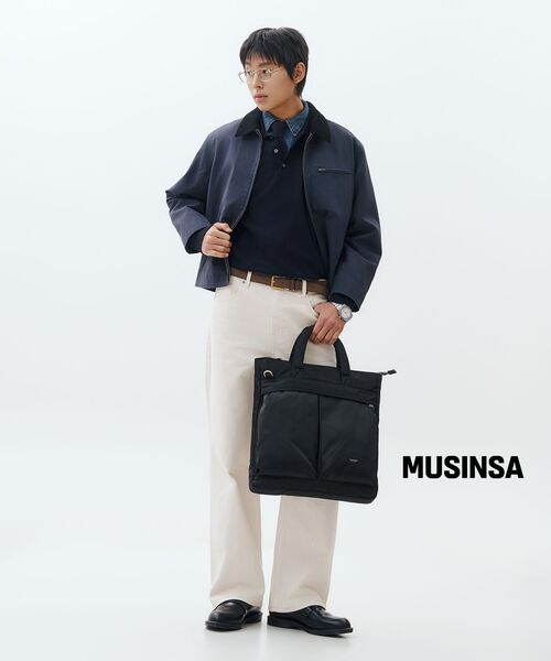 MUSINSA STANDARD（ムシンサスタンダード）の「ワイドデニムパンツ【クリーム】（デニムパンツ・メンズ・その他・27/28/29/34/32/30/31/33/26/40/38/42/36）」の11枚目の写真