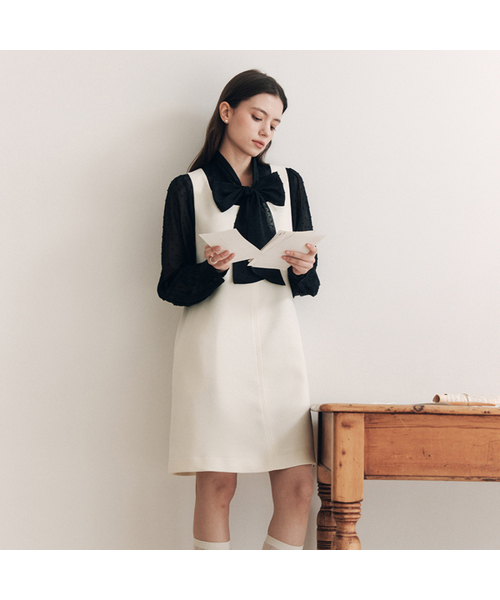 コージーツイードワンピース / アイボリー