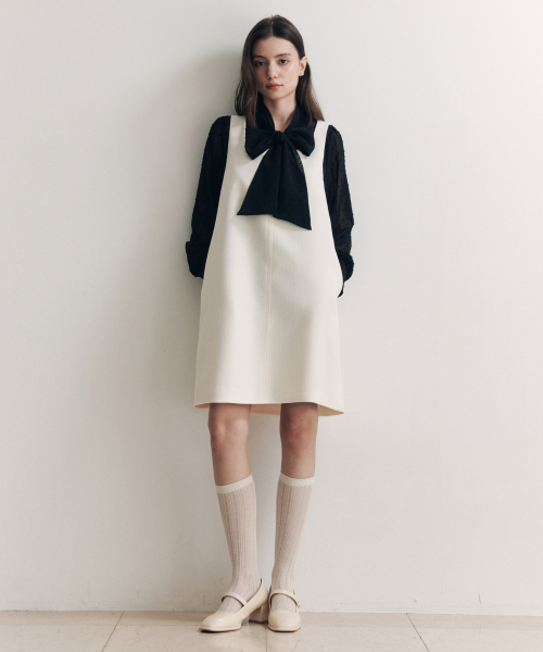 ZEROSTREET（ゼロストリート）の「コージーツイードワンピース / アイボリー（ワンピース・レディース・アイボリー・SMALL/MEDIUM）」の3枚目の写真