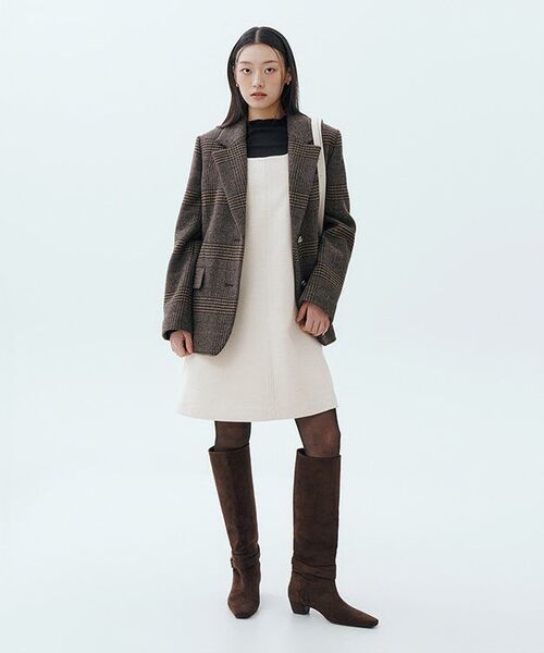 ZEROSTREET（ゼロストリート）の「コージーツイードワンピース / アイボリー（ワンピース・レディース・アイボリー・SMALL/MEDIUM）」の4枚目の写真