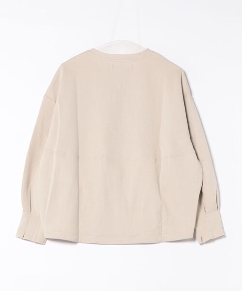 BITTOKO（ビットコ）の「New前タックプルオーバー（Tシャツ/カットソー・レディース・グレイッシュベージュ/ブラウン/ボルドー・FREE）」の4枚目の写真