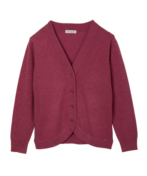 TOKYO SHIRTS（トウキョウシャツ）の「裾丸Ｖネック カーディガン（カーディガン/ボレロ・レディース・ネイビー/グリーン/ピンク/グレー/ブラック・M/L/LL）」の22枚目の写真