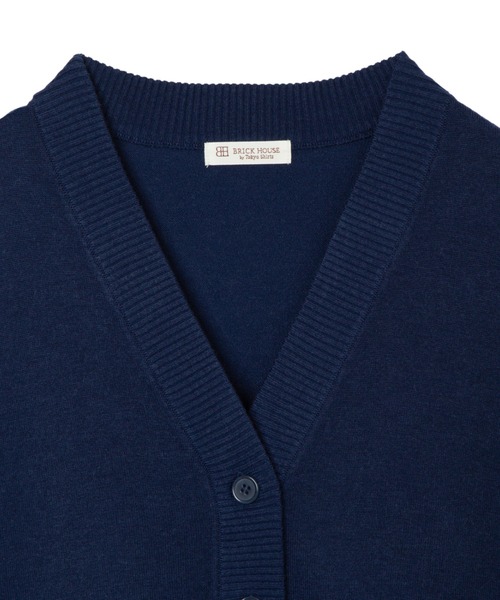 TOKYO SHIRTS（トウキョウシャツ）の「裾丸Ｖネック カーディガン（カーディガン/ボレロ・レディース・ネイビー/グリーン/ピンク/グレー/ブラック・M/L/LL）」の17枚目の写真