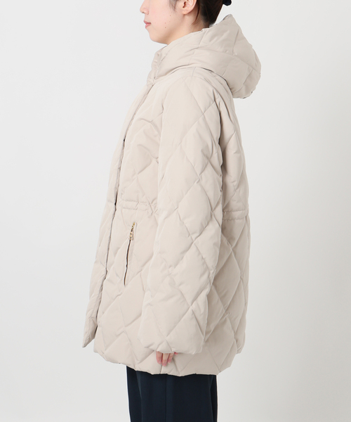 La TOTALITE（ラトータリテ）の「ダイヤステッチダウンコート（ダウンジャケット/コート・レディース・ブラック/ベージュ・FREE）」の19枚目の写真