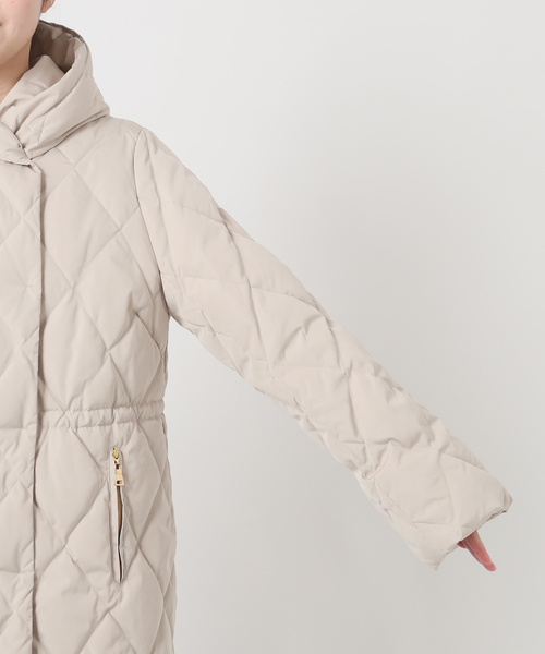 La TOTALITE（ラトータリテ）の「ダイヤステッチダウンコート（ダウンジャケット/コート・レディース・ブラック/ベージュ・FREE）」の22枚目の写真