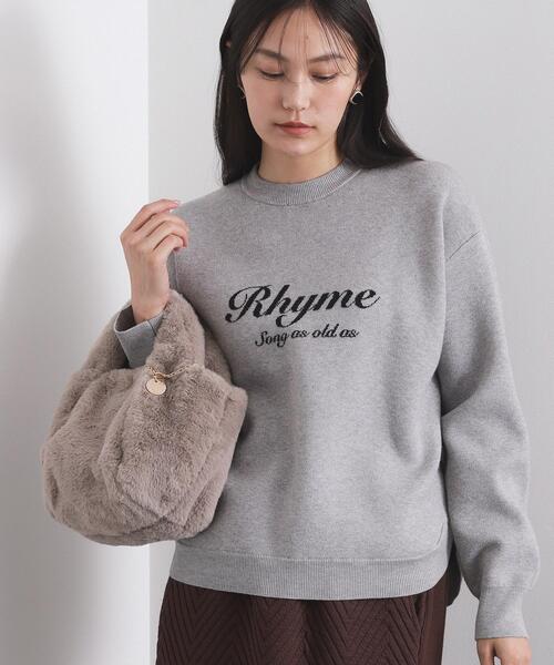 OPAQUE.CLIP(オペークドットクリップ)の「襟付きロゴジャカードニット【洗濯機OK】(ニット/セーター・レディース・グリーン/ネイビー/グレー・00)」の9枚目の写真