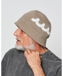 ACANTHUS（アカンサス）の「ACANTHUS:ACANTHUS x mutaWave Logo Knit Bucket Hat（ハット）」
