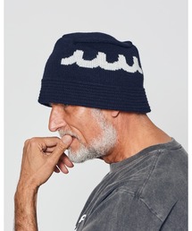 ACANTHUS（アカンサス）の「ACANTHUS:ACANTHUS x mutaWave Logo Knit Bucket Hat（ハット）」
