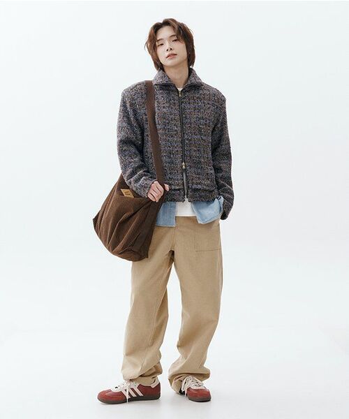 WESLEYHYUSTON(ウェズリーユーストン)の「MCKENZIE ZIP-UP WOOL JACKET BROWN(その他アウター・レディース・その他・SMALL/MEDIUM/LARGE/X-SMALL)」の5枚目の写真