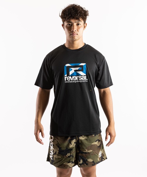 reversal.dogi.design.works(リバーサル・ドーギ・デザイン・ワークス)の「<reversal/リバーサル>Warfield BIG MARK SCOTTLAND DRY TEE(Tシャツ/カットソー・メンズ・ブラック・MEDIUM/LARGE/X-LARGE/XX-LARGE)」の2枚目の写真