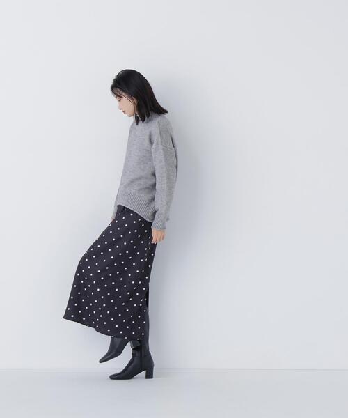 NATURAL BEAUTY BASIC（ナチュラルビューティーベーシック）の「◇ロールネックニットプルオーバー（ニット/セーター・レディース・ラベンダー/グレー/オフホワイト・FREE）」の6枚目の写真