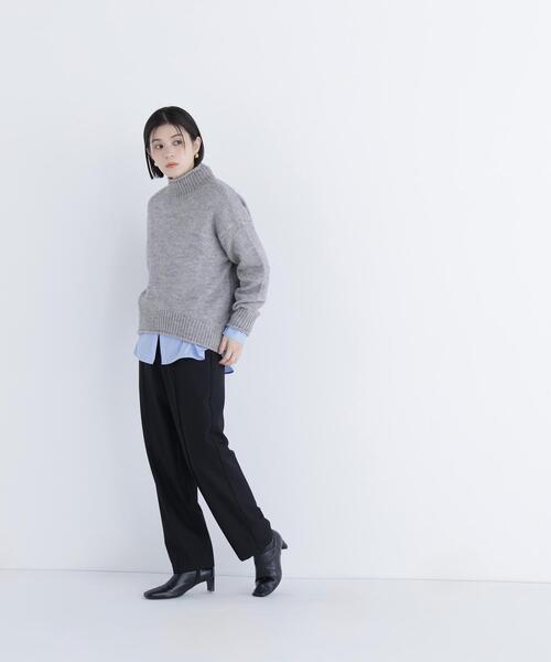 NATURAL BEAUTY BASIC（ナチュラルビューティーベーシック）の「◇ロールネックニットプルオーバー（ニット/セーター・レディース・ラベンダー/グレー/オフホワイト・FREE）」の13枚目の写真