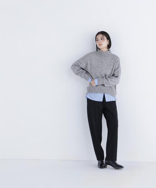 NATURAL BEAUTY BASIC（ナチュラルビューティーベーシック）の「◇ロールネックニットプルオーバー（ニット/セーター・レディース・ラベンダー/グレー/オフホワイト・FREE）」の15枚目の写真