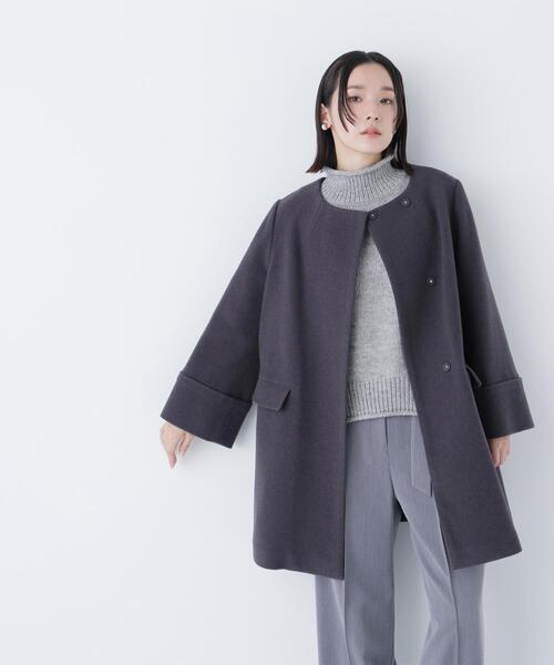 NATURAL BEAUTY BASIC（ナチュラルビューティーベーシック）の「◇ロールネックニットプルオーバー（ニット/セーター・レディース・ラベンダー/グレー/オフホワイト・FREE）」の16枚目の写真