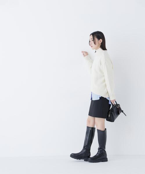 NATURAL BEAUTY BASIC（ナチュラルビューティーベーシック）の「◇ロールネックニットプルオーバー（ニット/セーター・レディース・ラベンダー/グレー/オフホワイト・FREE）」の20枚目の写真