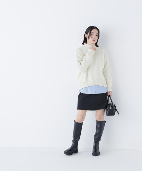 ◇ロールネックニットプルオーバー（ニット/セーター）｜NATURAL