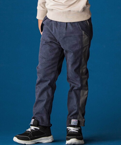 WASK（ワスク）の「サイド切り替えストレッチトレートパンツ（その他パンツ・キッズ・ネイビー/グリーン・140cm/150cm/130cm/160cm）」の2枚目の写真