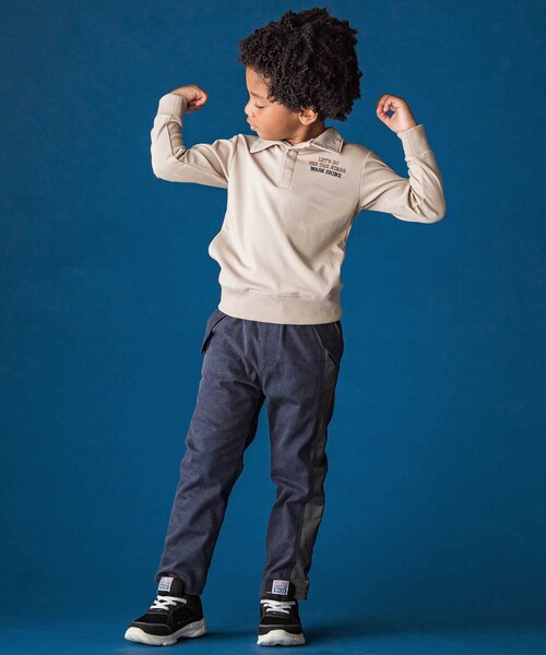 WASK（ワスク）の「サイド切り替えストレッチトレートパンツ（その他パンツ・キッズ・ネイビー/グリーン・140cm/150cm/130cm/160cm）」の4枚目の写真