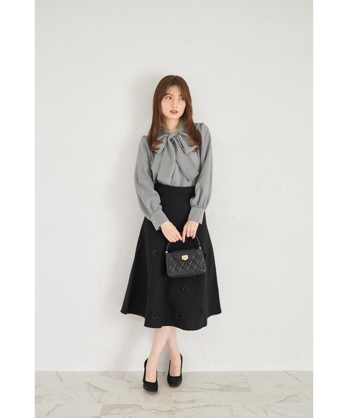 ZOZO限定】ガンクラブチェックボウタイブラウス（シャツ/ブラウス