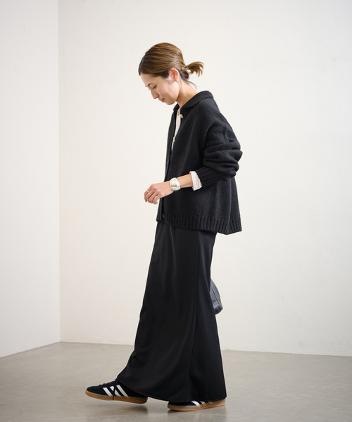 FRAMeWORK（フレームワーク）の「≪追加≫メタルボタン衿付きカーディガン（カーディガン/ボレロ・レディース・ブラウン/ホワイト/ブラック・FREE）」の6枚目の写真