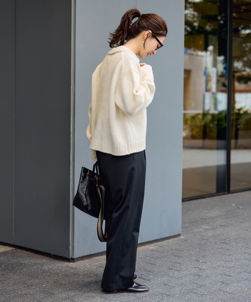 ≪追加≫メタルボタン衿付きカーディガン（カーディガン/ボレロ