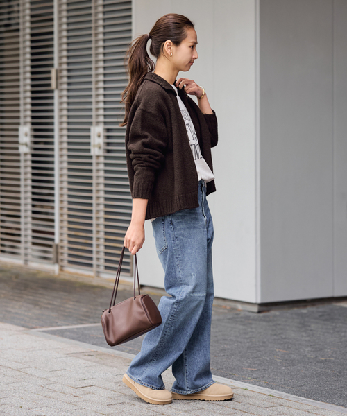 ≪追加≫メタルボタン衿付きカーディガン（カーディガン/ボレロ