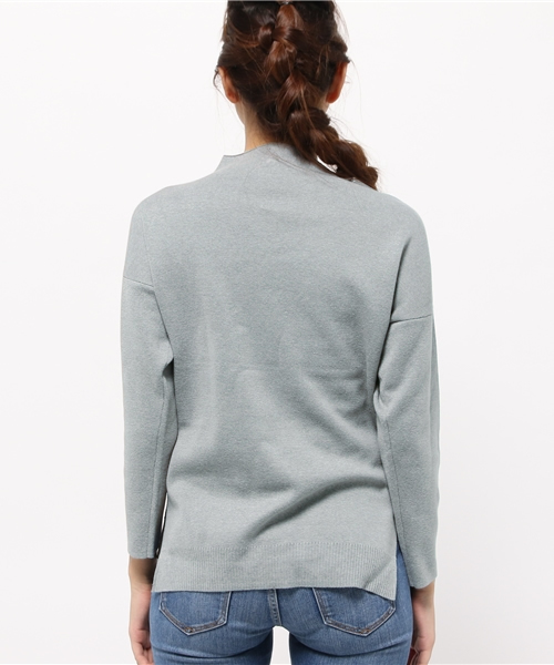 Omekashi（オメカシ）の「【Omekashi】ミラノリブボトルネック（ニット/セーター・レディース・ブラック/キャメル/オフホワイト/グレー・ﾌﾘ-）」の10枚目の写真