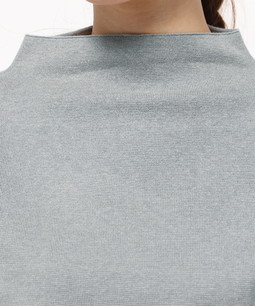 Omekashi（オメカシ）の「【Omekashi】ミラノリブボトルネック（ニット/セーター・レディース・ブラック/キャメル/オフホワイト/グレー・ﾌﾘ-）」の11枚目の写真