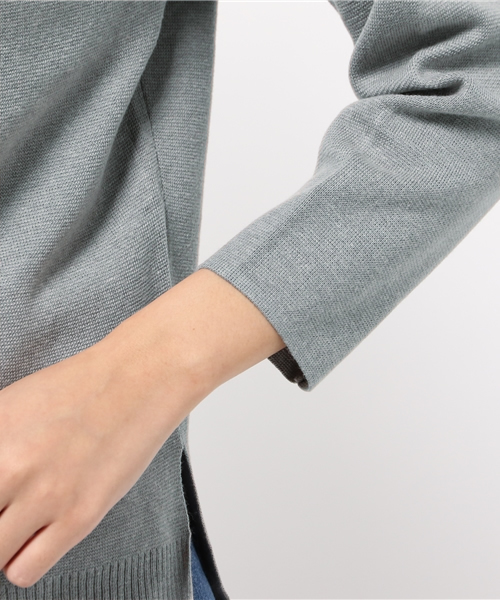 Omekashi（オメカシ）の「【Omekashi】ミラノリブボトルネック（ニット/セーター・レディース・ブラック/キャメル/オフホワイト/グレー・ﾌﾘ-）」の12枚目の写真