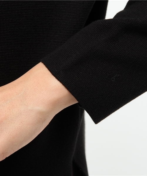 Omekashi（オメカシ）の「【Omekashi】ミラノリブボトルネック（ニット/セーター・レディース・ブラック/キャメル/オフホワイト/グレー・ﾌﾘ-）」の5枚目の写真