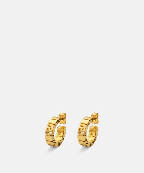 VERSACE グレカリングピアス ゴールド 両耳用 グレカ イヤリング（ピアス（両耳用））｜VERSACE（ヴェルサーチ）の