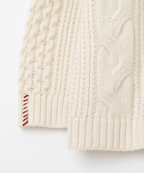 MILLO WOMEN（ミロウーマン）の「ケーブルステッチプルオーバーニット [アイボリー]（ニット/セーター・レディース・その他・ONE SIZE）」の5枚目の写真