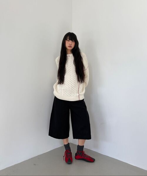 MILLO WOMEN（ミロウーマン）の「ケーブルステッチプルオーバーニット [アイボリー]（ニット/セーター・レディース・その他・ONE SIZE）」の7枚目の写真