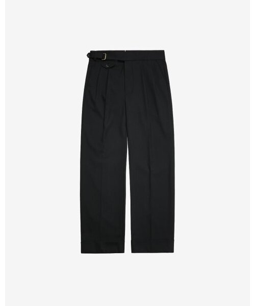 sortie(ソルティ)の「Two Pleats Side Trousers (Black)(その他パンツ・メンズ・その他・LARGE/MEDIUM/SMALL)」の1枚目の写真