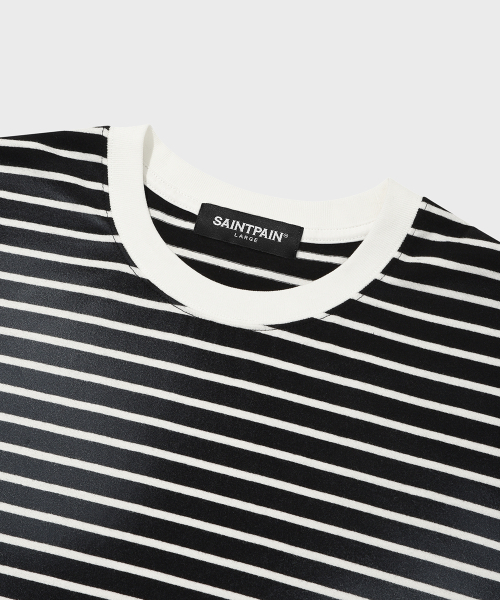 SAINTPAIN(セイントペイン)の「SP ウォッシングストライプロングスリーブブラック(Tシャツ/カットソー・メンズ・その他・MEDIUM/LARGE)」の3枚目の写真