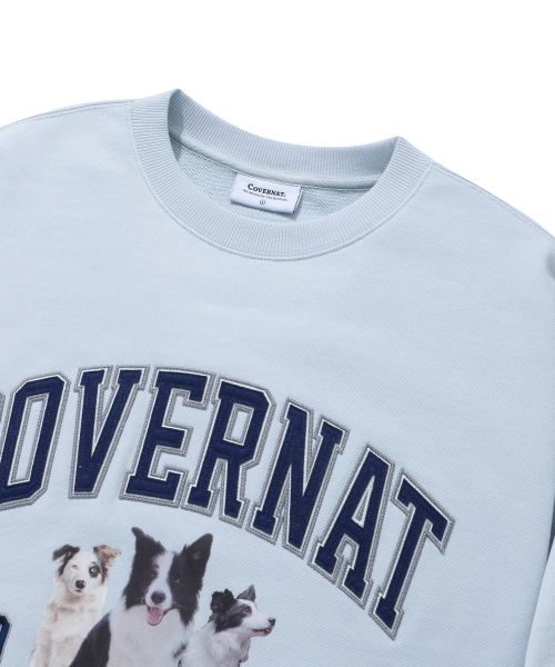 COVERNAT(カバーナット)の「ボーダーコリー フォト スウェット ライトブルー(スウェット・レディース・その他・LARGE/MEDIUM/SMALL/X-LARGE)」の3枚目の写真