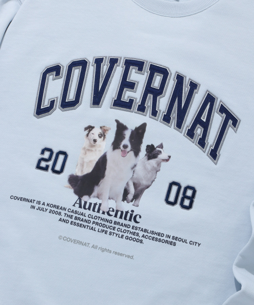 COVERNAT(カバーナット)の「ボーダーコリー フォト スウェット ライトブルー(スウェット・レディース・その他・LARGE/MEDIUM/SMALL/X-LARGE)」の4枚目の写真