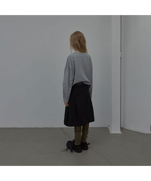 LCDC TM（エルシーディーシーティーエム）の「COTTON TAILORED MIDI SKIRT (BLACK)（スカート・レディース・その他・MEDIUM/SMALL）」の7枚目の写真