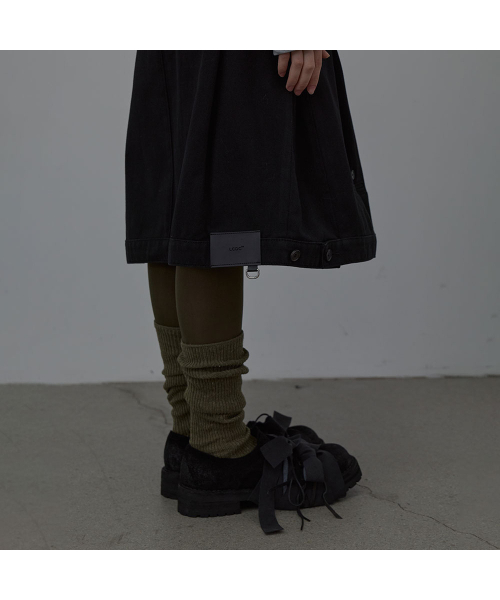 LCDC TM（エルシーディーシーティーエム）の「COTTON TAILORED MIDI SKIRT (BLACK)（スカート・レディース・その他・MEDIUM/SMALL）」の3枚目の写真