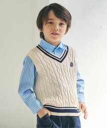 apres les cours | ラインニットベスト(ベスト)