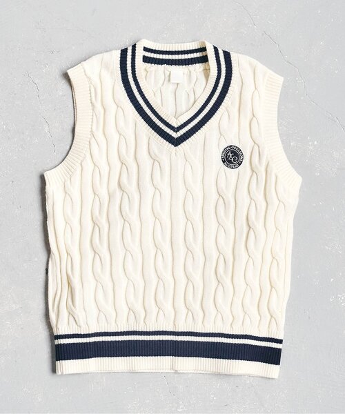 apres les cours(アプレレクール)の「ラインニットベスト(ベスト・キッズ・アイボリー・130/120/110/100/90)」の5枚目の写真