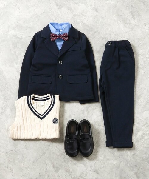 apres les cours(アプレレクール)の「ラインニットベスト(ベスト・キッズ・アイボリー・130/120/110/100/90)」の7枚目の写真