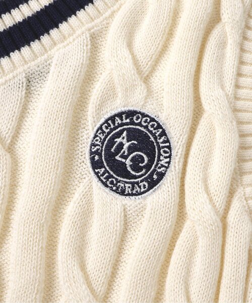 apres les cours(アプレレクール)の「ラインニットベスト(ベスト・キッズ・アイボリー・130/120/110/100/90)」の12枚目の写真