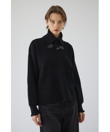 新品完売☆RIM.ARK/リムアーク ハイネック ニット フーディ☆クラネ RIM.ARK | Turtleneck tight knit tops (KNITWEAR ) |RIM.ARK ONLINE STORE