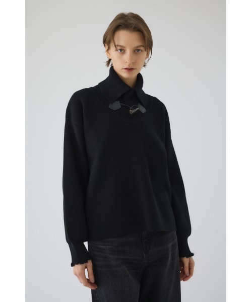 RIM.ARK バックボタンアシメニット 黒 新品未使用 タグ付き RIM.ARK バックボタンアシメニット 黒 新品未使用 タグ付き RIM.ARK