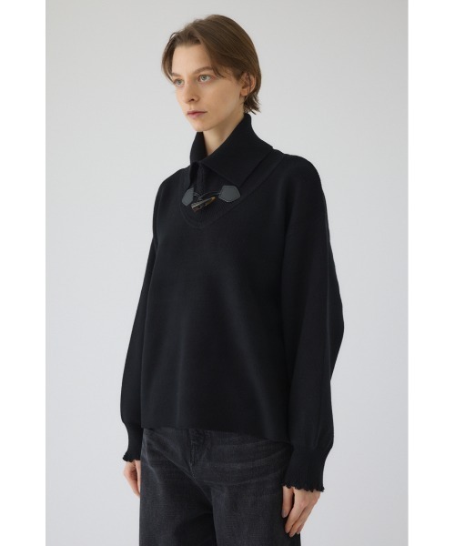 RIM.ARK バックボタンアシメニット 黒 新品未使用 タグ付き RIM.ARK バックボタンアシメニット 黒 新品未使用 タグ付き RIM.ARK